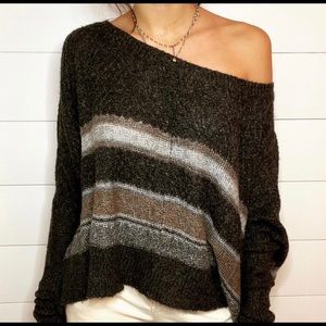 Off the shoulder sweater